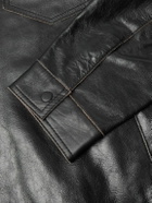 Oliver Spencer - Norton Leather Jacket - Black