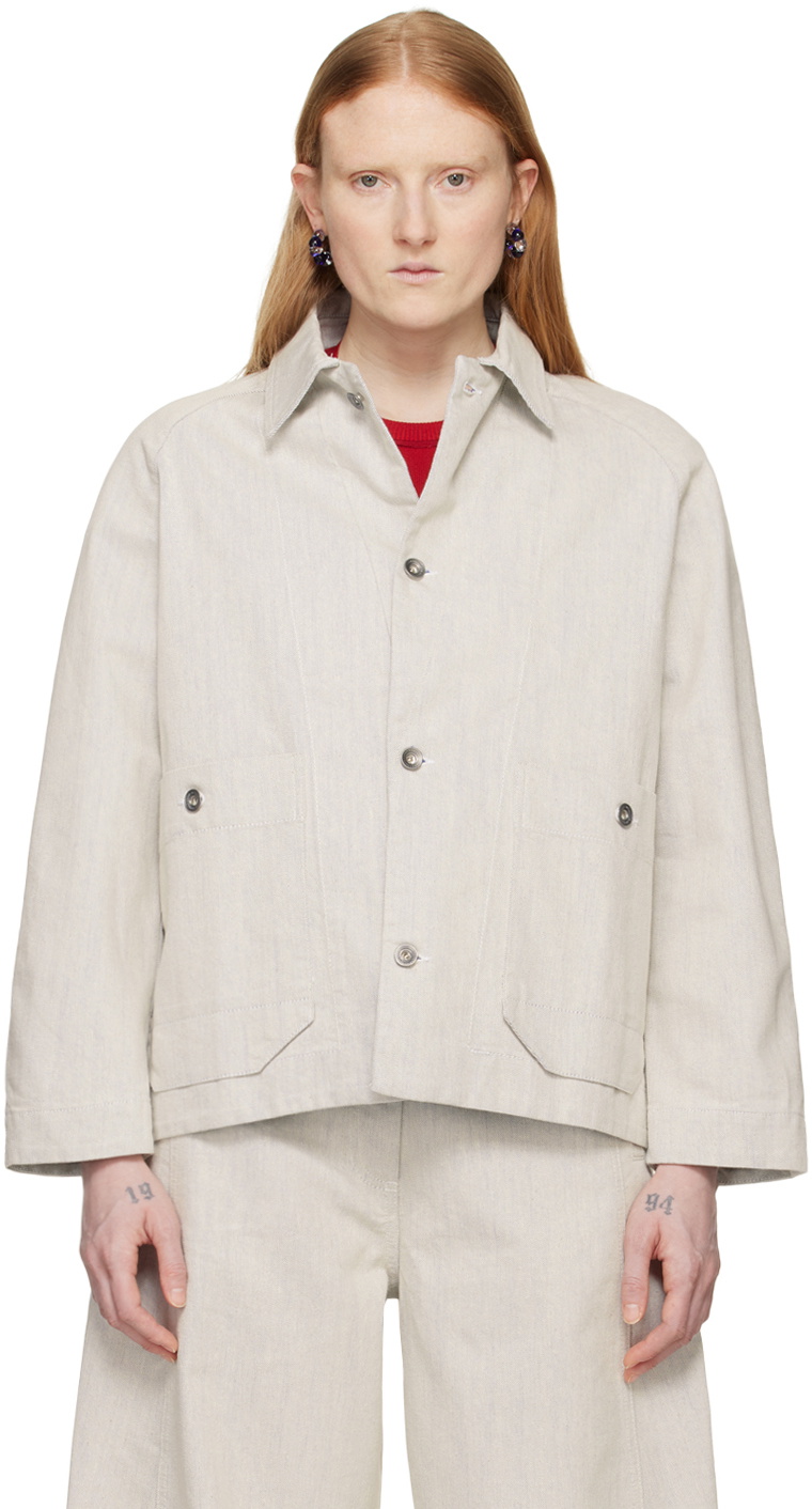Henrik Vibskov Off-White Delivery Denim Jacket