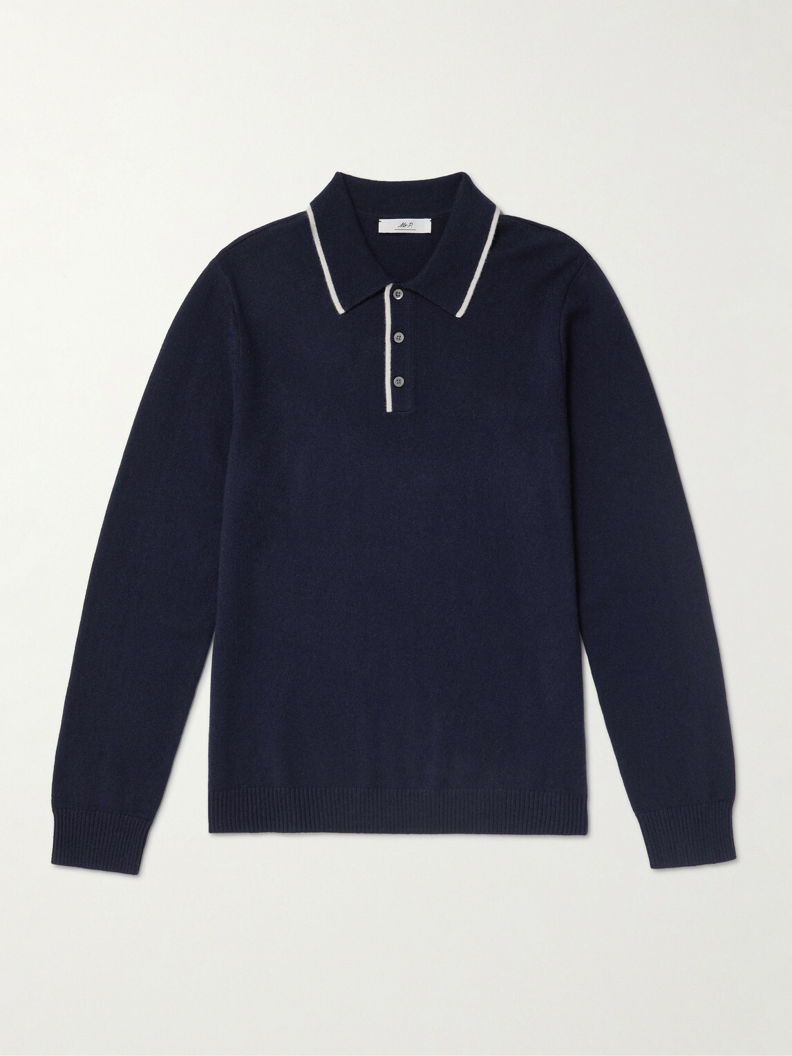 Mr P. - Cashmere Polo Sweater - Blue