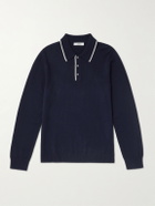 Mr P. - Cashmere Polo Sweater - Blue