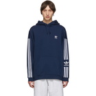 adidas Originals Navy Lock Up Logo Hoodie