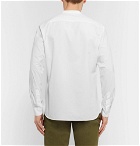 Sunspel - Grandad-Collar Cotton-Poplin Shirt - Men - White