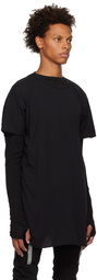 Boris Bidjan Saberi Black One Piece T-Shirt