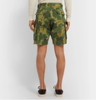 RRL - Camouflage-Print Cotton-Canvas Cargo Shorts - Green