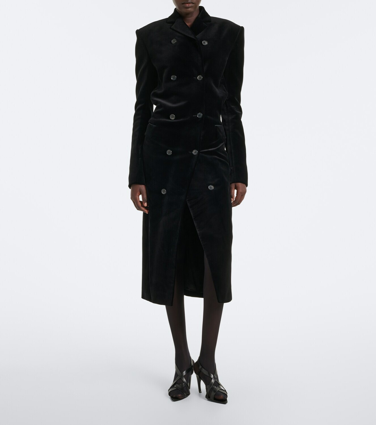 Khaite Rolon cotton double-breasted coat