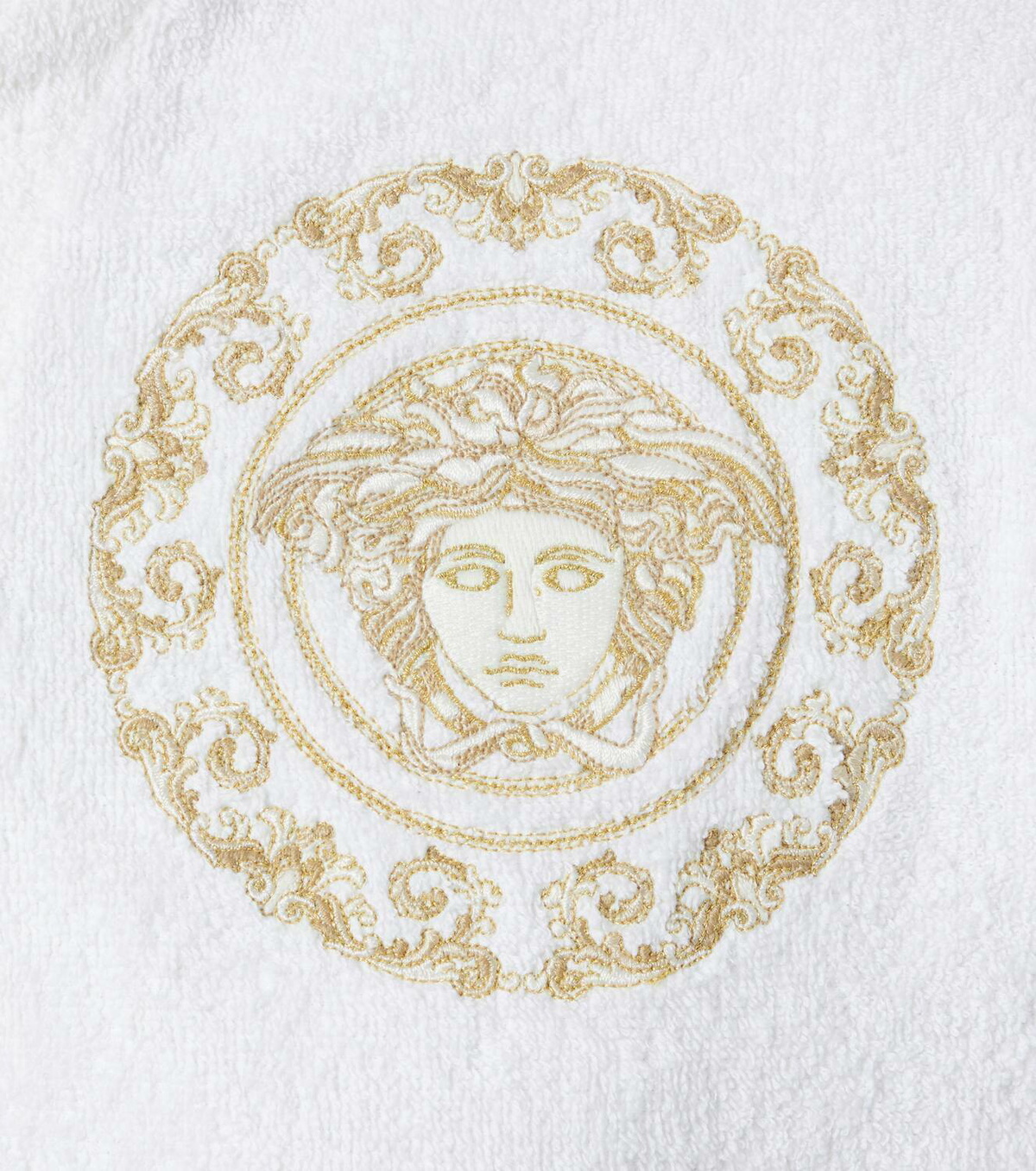 Versace Home Medusa Gala cotton and linen terry bathrobe