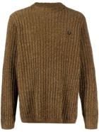 FRED PERRY - Logo Chenille Crewneck Jumper