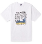 Noon Goons - Printed Garment-Dyed Cotton-Jersey T-Shirt - White