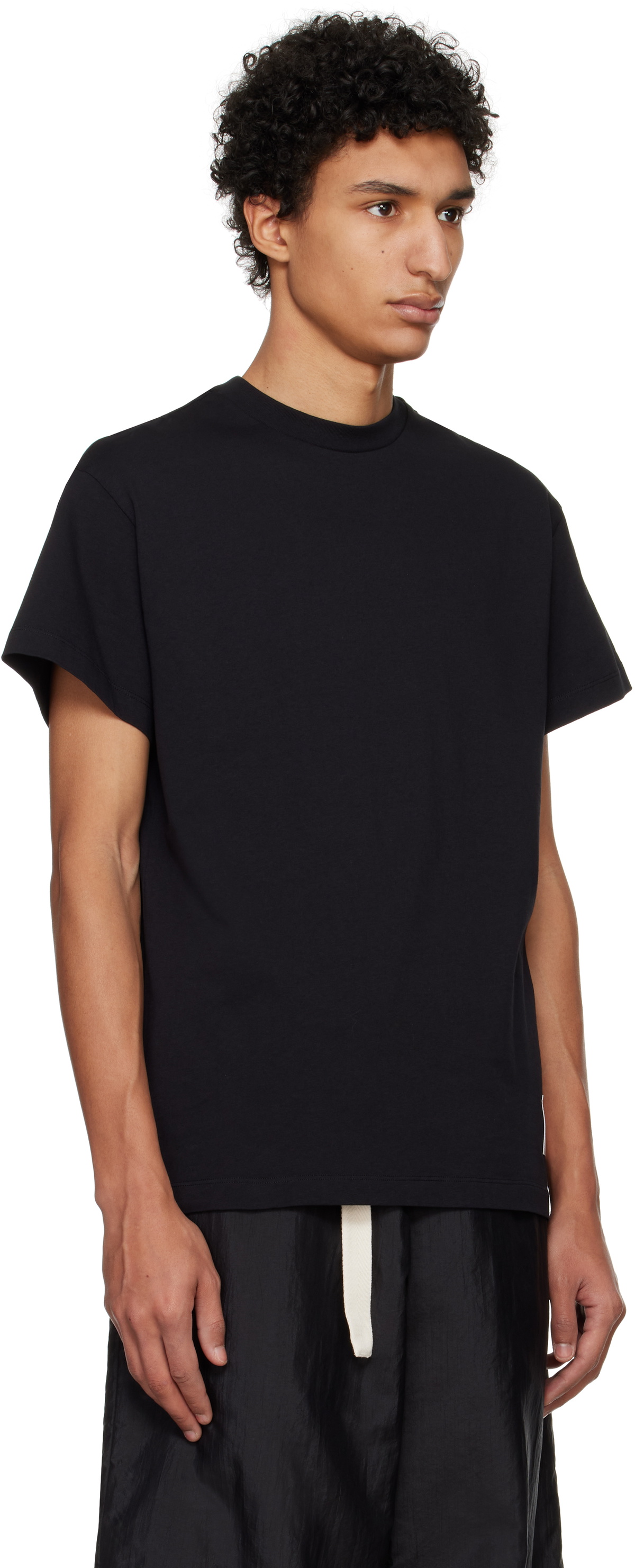 Jil Sander Three-Pack Black T-Shirts Jil Sander