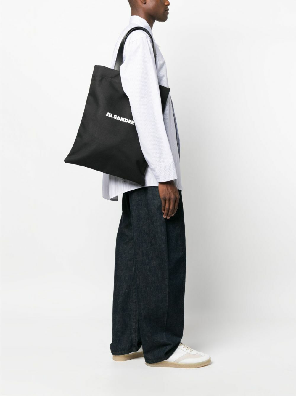 JIL SANDER - Book Tote Canvas Shopping Bag Jil Sander