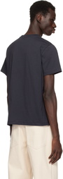 GANNI Black Basic Jersey Moonlight Relaxed T-shirt