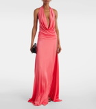 The New Arrivals Ilkyaz Ozel Tanit draped satin gown