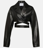 Alaïa Cropped leather jacket