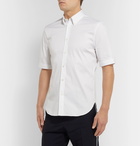 Alexander McQueen - Brad Slim-Fit Button-Down Collar Stretch Cotton-Blend Poplin Shirt - White