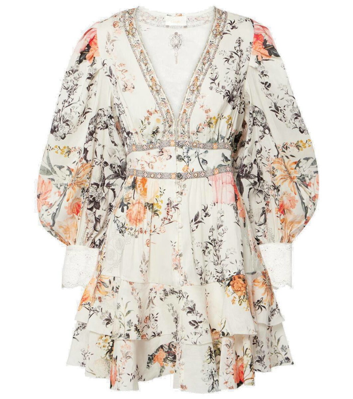 Photo: Camilla Floral linen and silk minidress