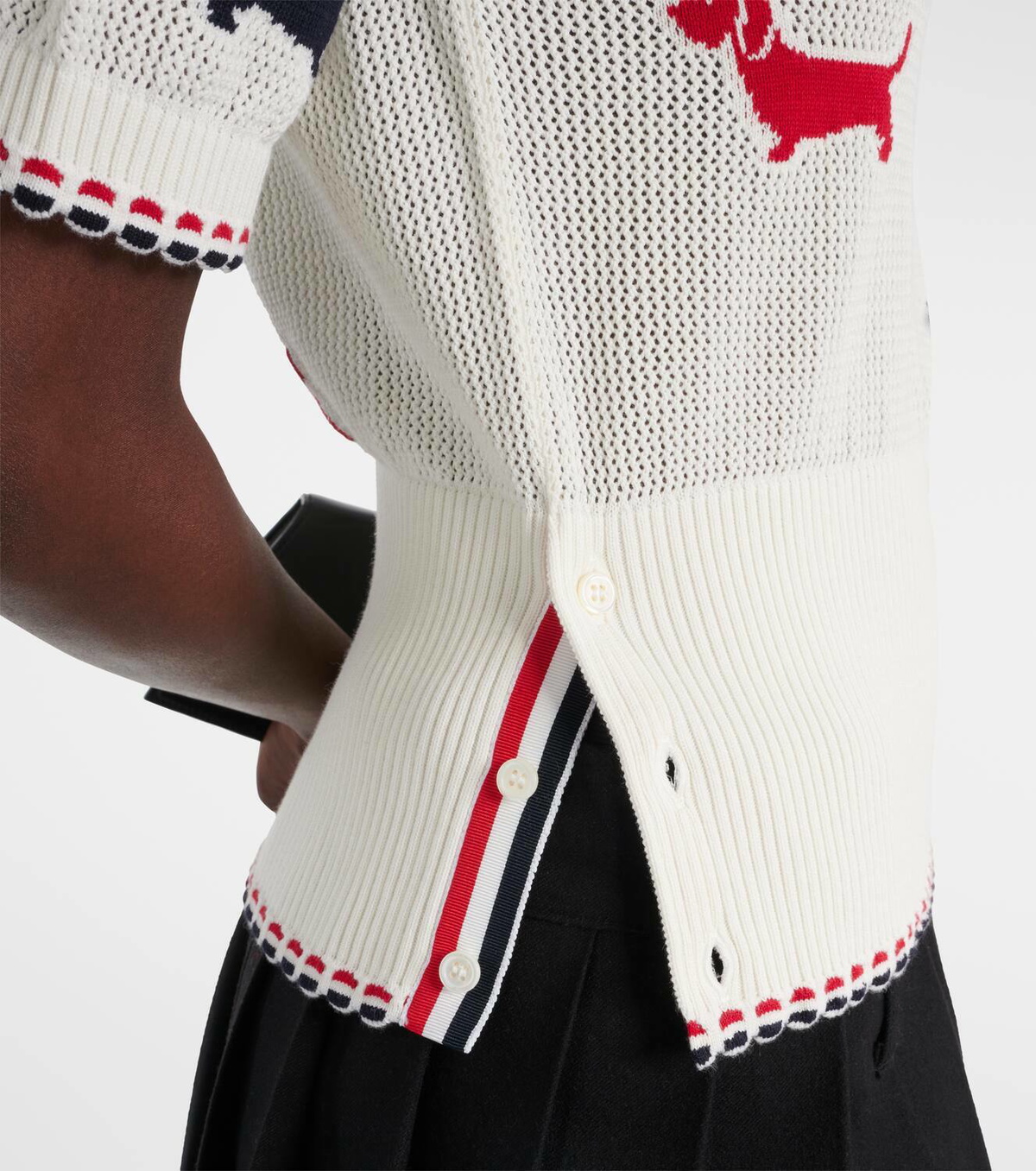 Thom Browne Hector pointelle cotton top