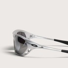 Oakley Cage Jacket Sunglasses in X-Silver/Prizm Black Polarized