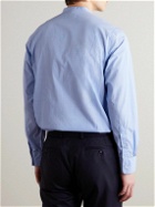 Officine Générale - Gaston Grandad-Collar End-On-End Cotton Shirt - Blue