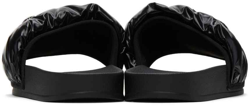 Marni Black Puffed Slide Sandals