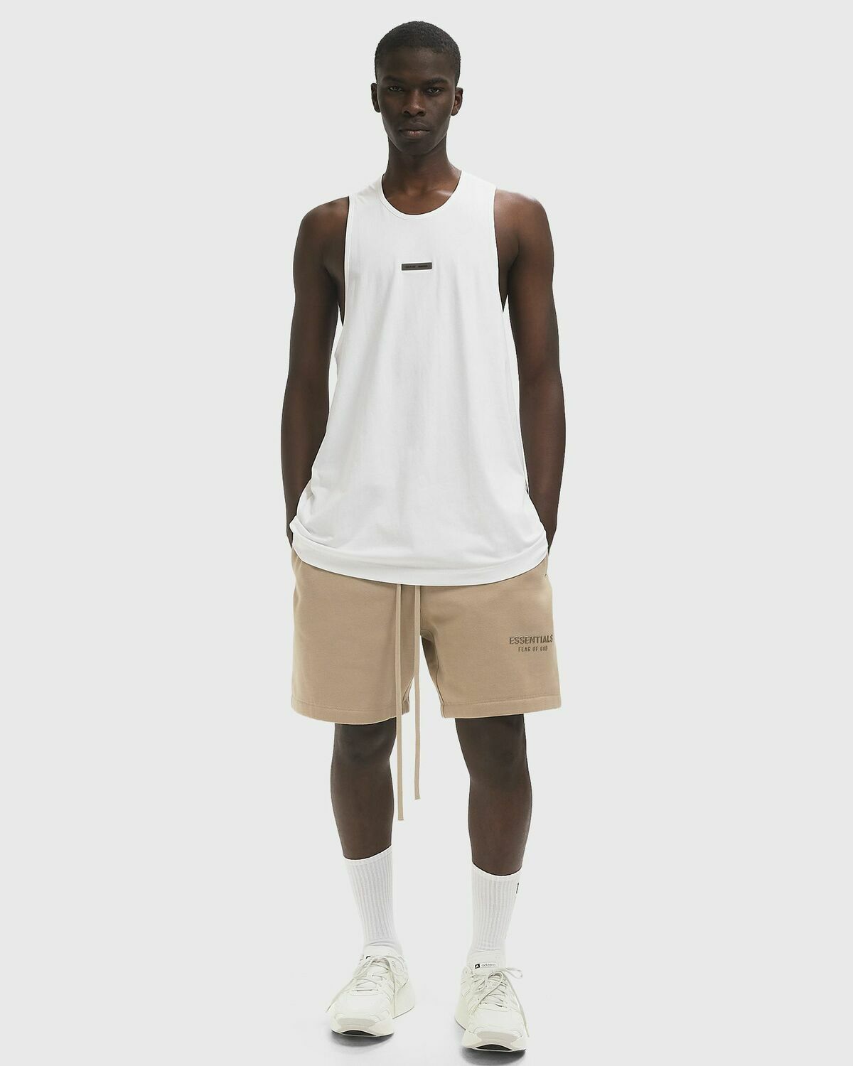 Fear of God Essentials VINTAGE FIT TANK White Mens Tank Top