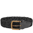 Corridor Men's Braided Leather Belt in Black