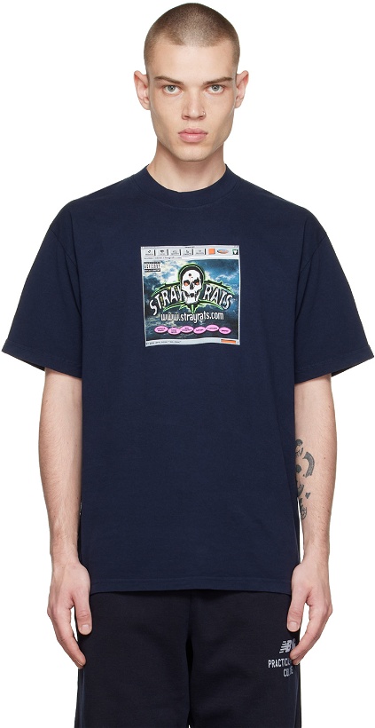 Photo: Stray Rats Navy Browser T-Shirt