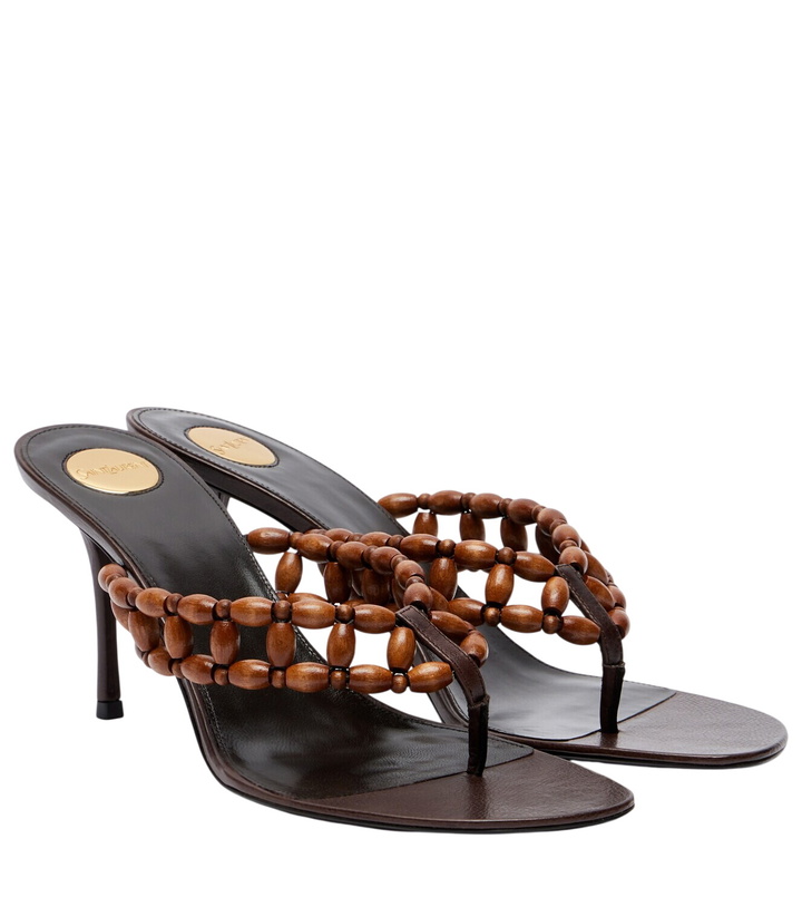 Photo: Saint Laurent Zine beaded thong sandals