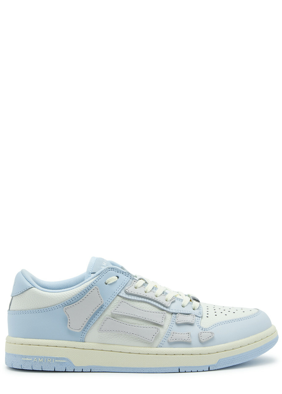 【大人気】AMIRI Skel パネル レザースニーカー Amiri Skull sneakers in multicolor leather and suede | The