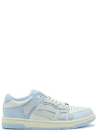 Amiri Skel Panelled Leather Sneakers Light Blue