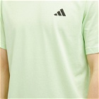 Adidas Running Men's Adidas Ultimate Essentials T-shirt in Semi Green Spark