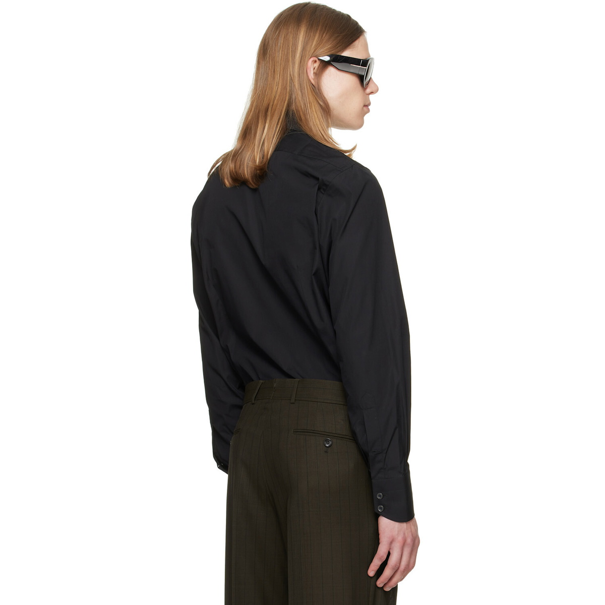 TOM FORD Black Poplin Slim Fit Shirt