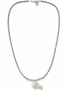 Santangelo - Dede Sterling Silver and Pearl Beaded Necklace