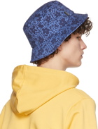 PS by Paul Smith Blue Floral Camo Print Bucket Hat