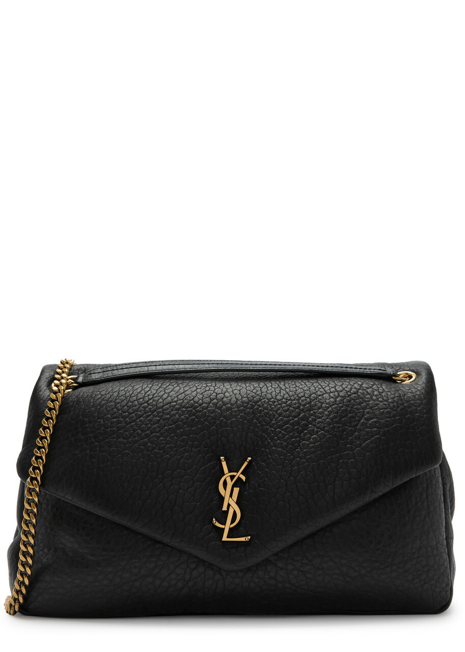 Saint Laurent Calypso Large Padded Grained-leather Shoulder