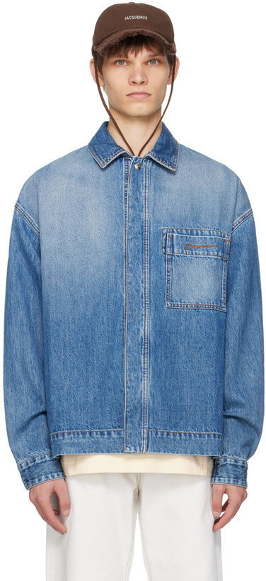 Photo: JACQUEMUS Blue Les Classiques 'La chemise de-Nîmes' Denim Shirt