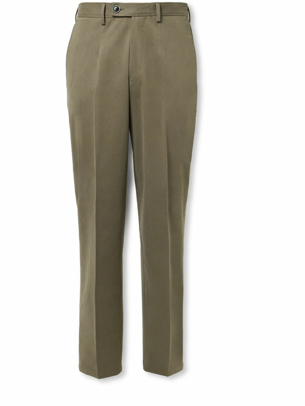 Photo: Purdey - Straight-Leg Cotton-Blend Twill Trousers - Brown