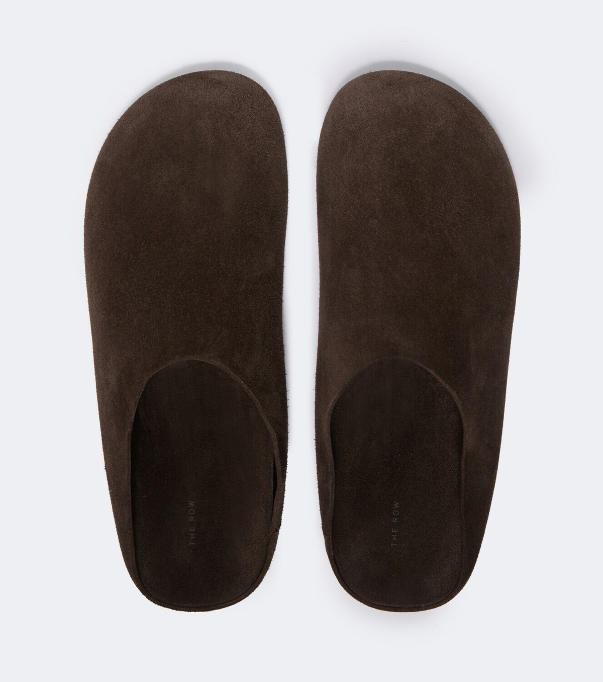 The Row Hudson suede mules