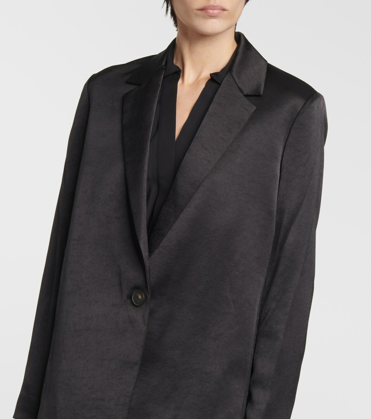 Vince Suede Blazer in Chocolate main image 1