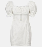 Bananhot Ligia lace-trimmed cotton minidress