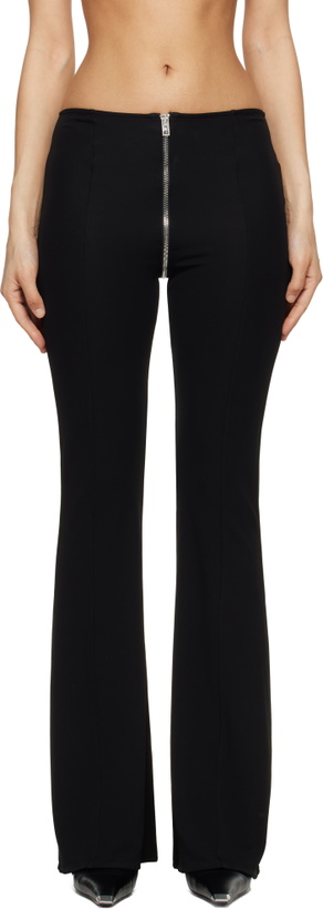 Photo: Alexander Wang Black Mid-Rise Zipper Trousers