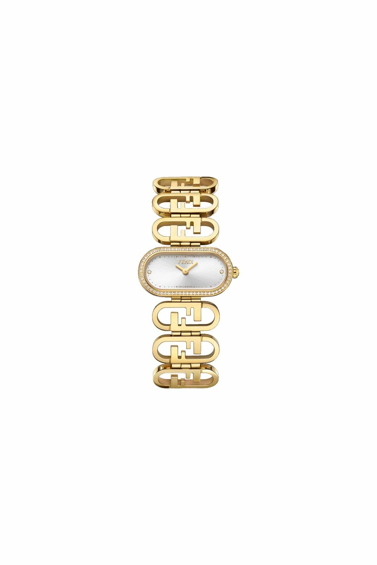 FENDI o'lock horizontal watch Gold Fendi