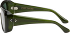 Port Tanger SSENSE Exclusive Green Sayf Sunglasses