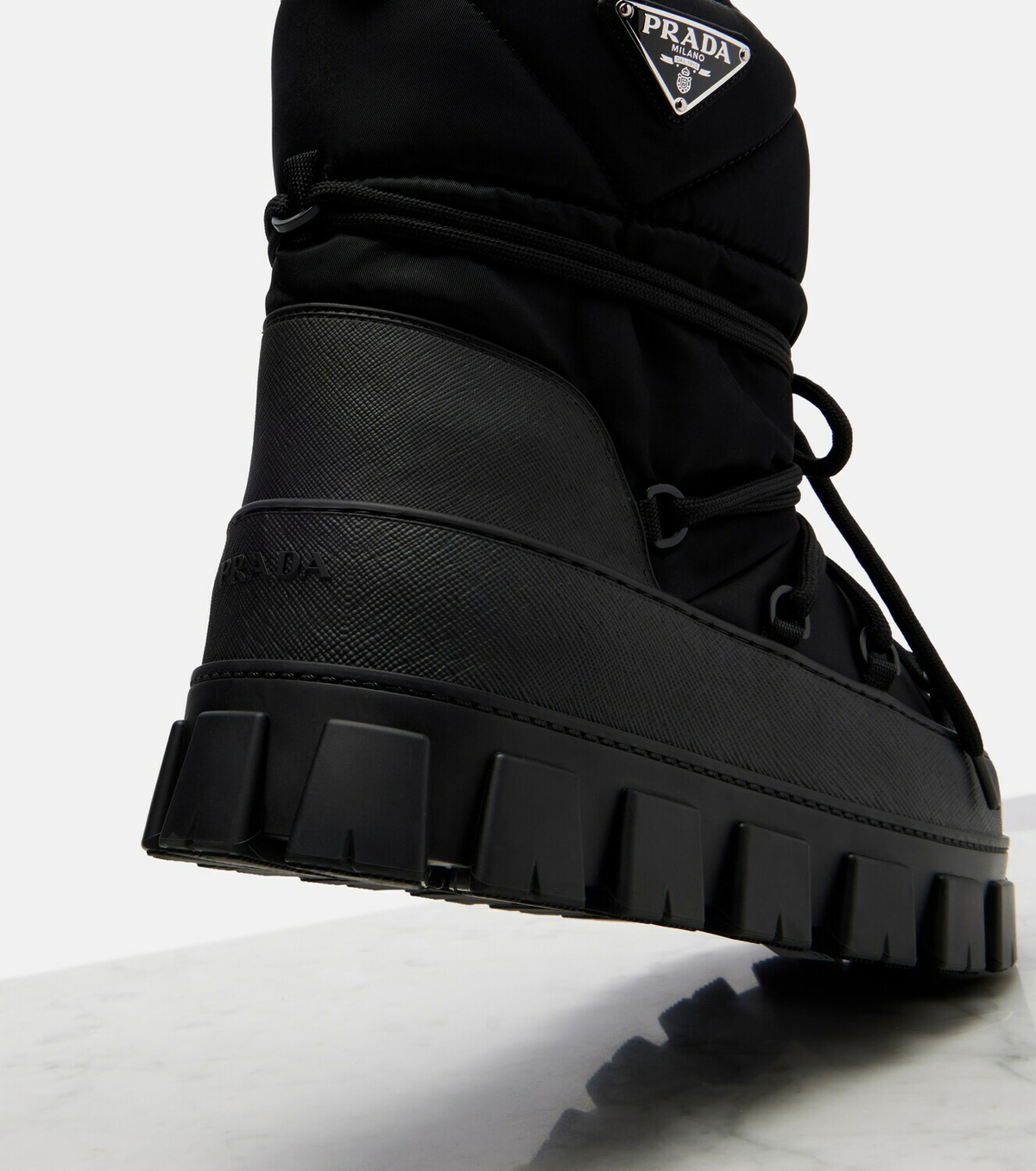 Prada Re-Nylon gabardine snow boots