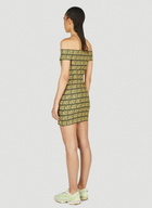 Aries Press Gothic Logo Mini Dress