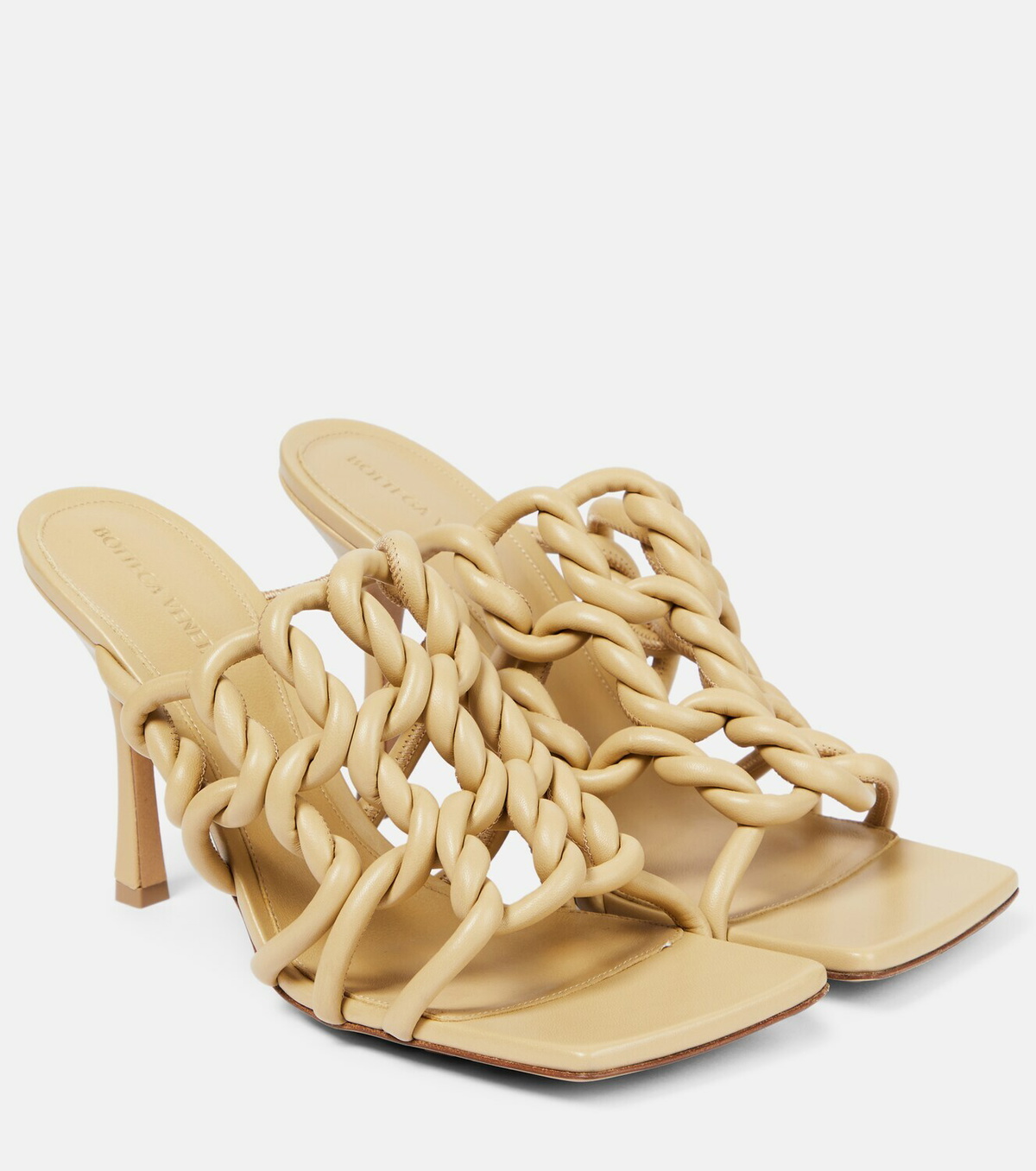 【BOTTEGA VENETA】 Stretch Twist Mules Bottega Veneta - Stretch Twist leather sandals Bottega Veneta