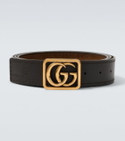 Gucci Double G reversible suede and leather belt
