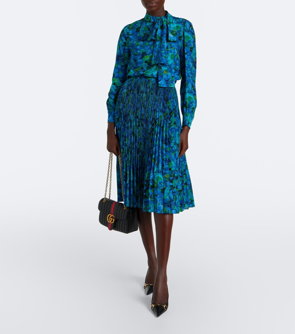 Gucci Floral silk georgette blouse