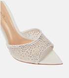 Gianvito Rossi Rania mesh and leather mules