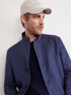 Zegna - Oasi Logo-Detailed Linen Baseball Cap - Neutrals