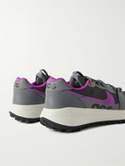 Nike - ACG Lowcate Suede- and Rubber-Trimmed Mesh Sneakers - Gray